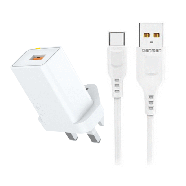 Vdenmenv DC01YT 3 Pin 2 in 1 Type C Charger